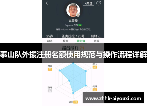 泰山队外援注册名额使用规范与操作流程详解