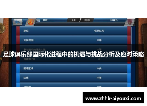 足球俱乐部国际化进程中的机遇与挑战分析及应对策略